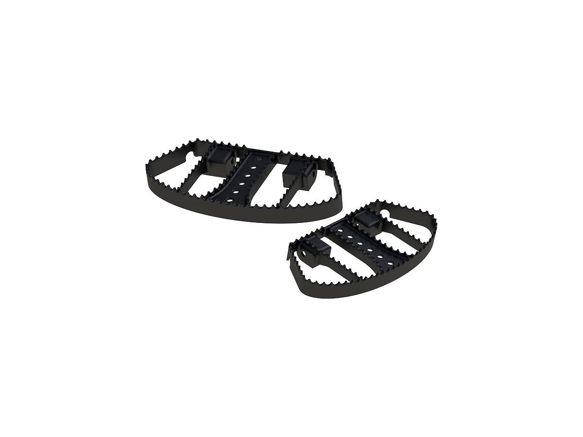 Burly Brand Mx Style Passenger Floorboards Black Powder Coated Satin Burly Brand Default Title