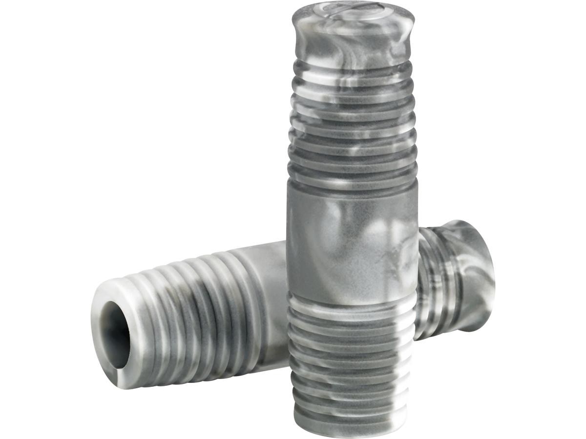 Lowbrow Cole Foster Grips Antique Gray Marble 7/8" Throttle By Wire Throttle Cables Lowbrow Default Title