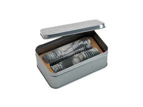 Lowbrow Cole Foster Grips Antique Gray Marble 7/8" Throttle By Wire Throttle Cables Lowbrow