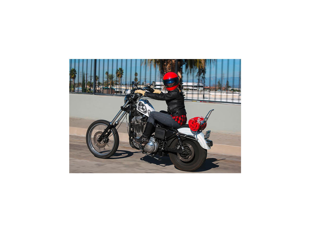 Burly Brand Tall Sissy Bar With Pad Chrome Burly Brand