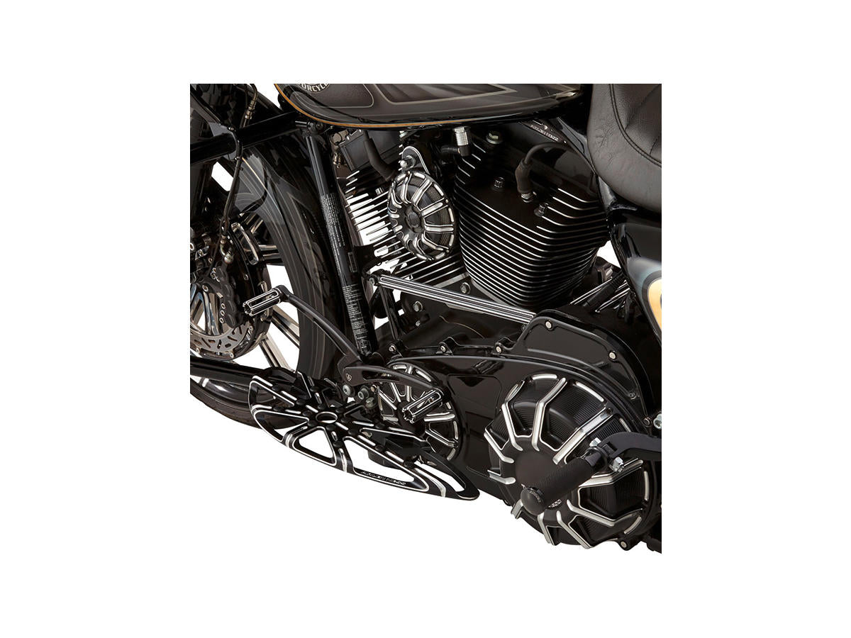 Arlen Ness 10 Gauge Driver Floorboards Black, Anodized Arlen Ness