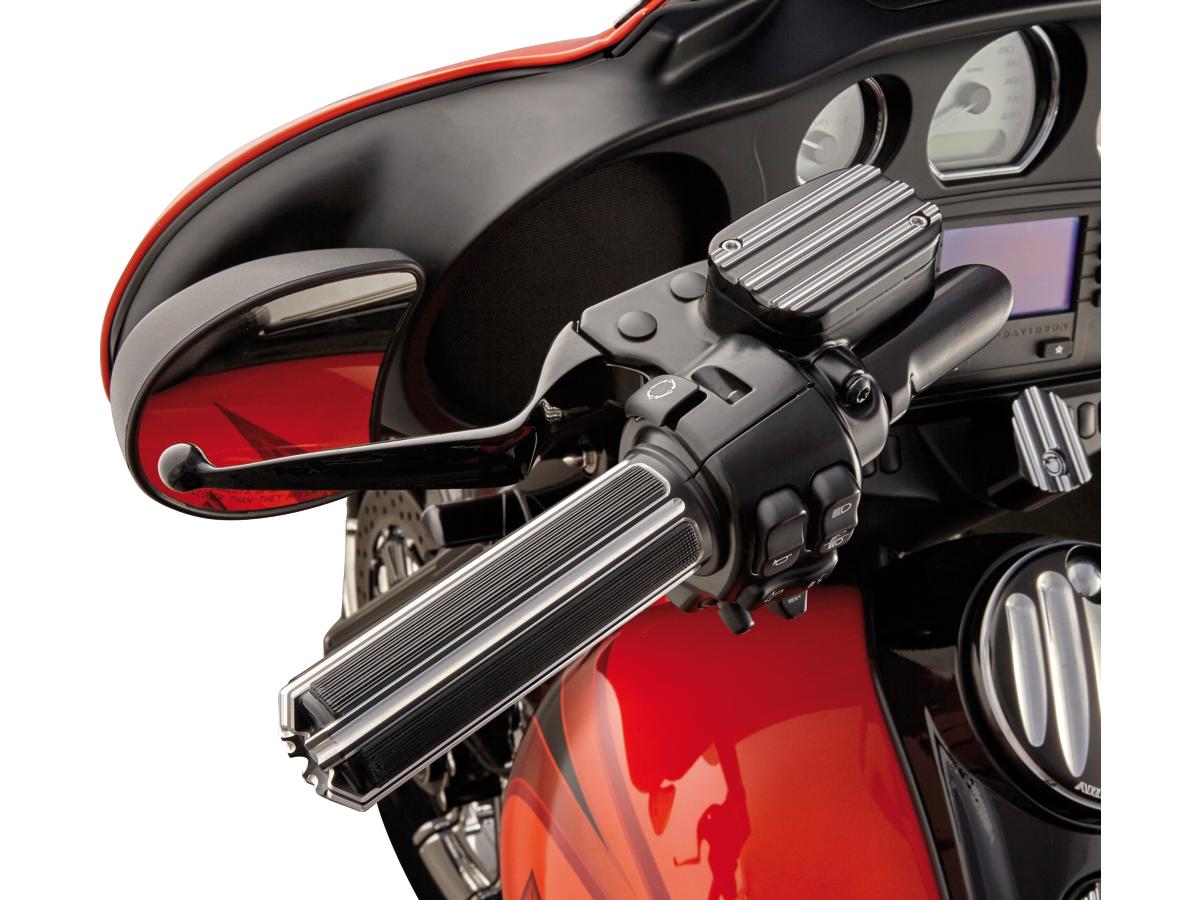 Arlen Ness 10 Gauge Grips Black Anodized 1" Throttle Cables Arlen Ness