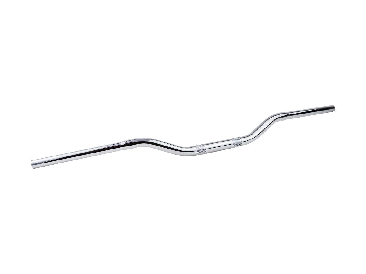 Highway Hawk 1" Beach Bar Handlebar Non Dimpled 3 Hole Chrome 1" Highway Hawk Default Title