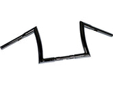 Highway Hawk 10 Bad Ape Hanger Handlebar Non Dimpled 3 Hole Black Powder Coated 1 1/4" Throttle By Wire Throttle Cables Highway Hawk Default Title