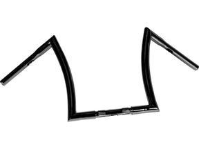 Highway Hawk 14 Bad Ape Hanger Handlebar Non Dimpled 3 Hole Black Powder Coated 1 1/4" Throttle By Wire Throttle Cables Highway Hawk Default Title