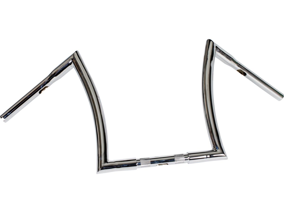Highway Hawk 16 Bad Ape Hanger Handlebar Non Dimpled 3 Hole Chrome 1 1/4" Throttle By Wire Throttle Cables Highway Hawk Default Title