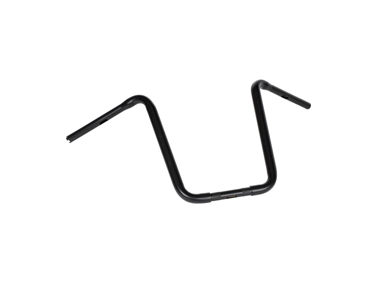 Highway Hawk 1 1/4" Narrow Ape Hanger Handlebar Non Dimpled 3 Hole Black Powder Coated 1 1/4" Throttle By Wire Throttle Cables Highway Hawk Default Title