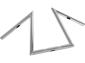 Highway Hawk 1" Z Bar Extreme Handlebar Non Dimpled 3 Hole Chrome 1" Highway Hawk Default Title