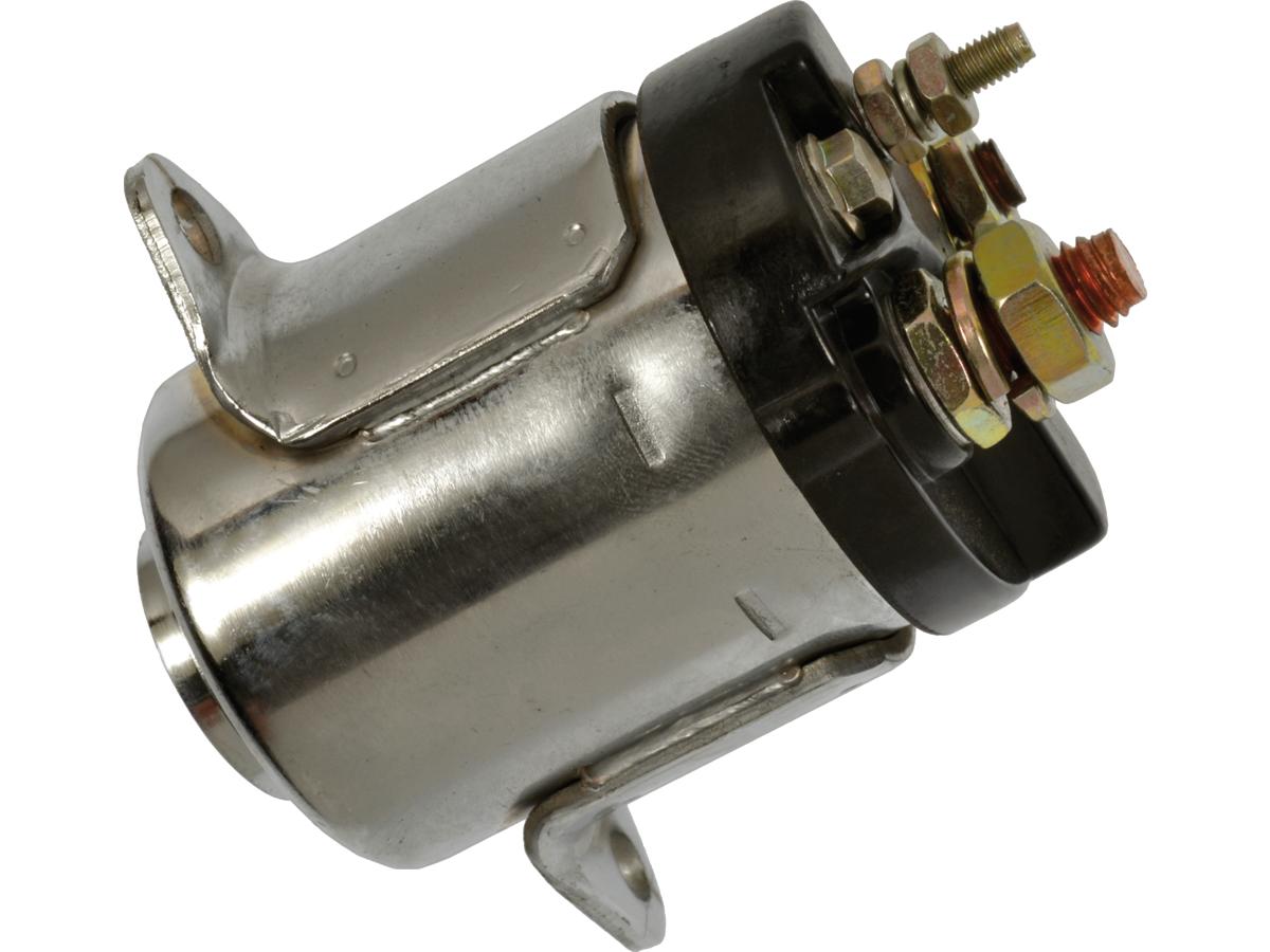 Standard Motorcycle Products Solenoid, Chrome Starter Solenoid Dual Bracket Standard Motorcycle Products Default Title