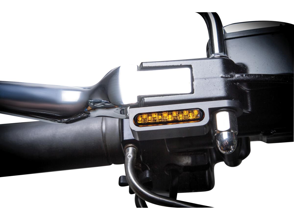 Heinz Bikes Oem Hand Control Led Turn Signals Black Anodized Smoke Led Heinz Bikes