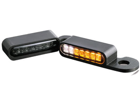Heinz Bikes Oem Hand Control Led Turn Signal/Position Lights Black Anodized Smoke Led Heinz Bikes Default Title