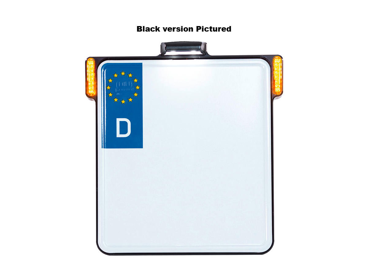 Heinz Bikes All In One License Plate Base Plate Turn Signals And License Plate Light, German Size 200x180mm Chrome Heinz Bikes Default Title