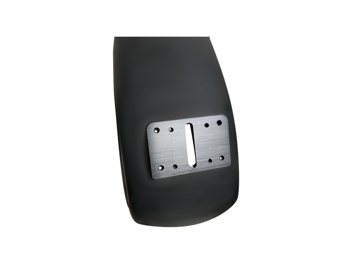 Heinz Bikes Mid Mount License Plate Adapter Black Anodized Heinz Bikes Default Title