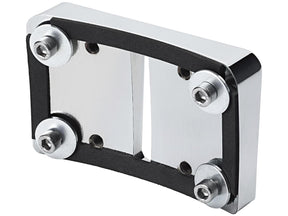 Heinz Bikes Mid Mount License Plate Adapter Chrome Heinz Bikes