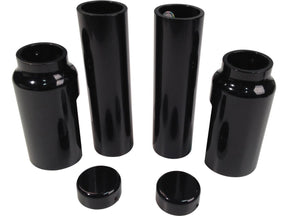 Cult Werk 6 Piece Fork Covers With Lower Fork Aluminum Covers Plain Gloss Black Powder Coated Cult Werk Default Title
