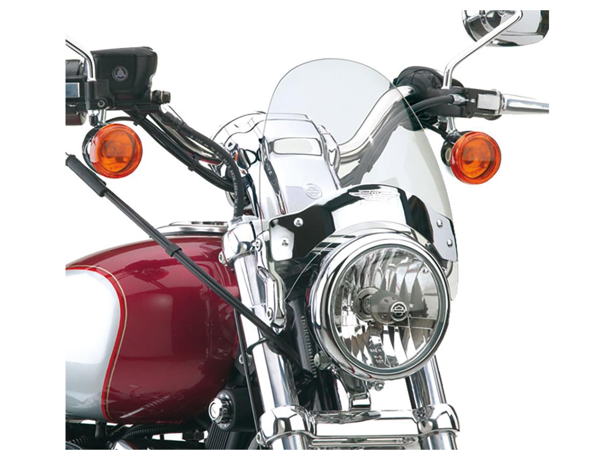 National Cycle Flyscreen Windshield Kit Height: 8,5", Width: 9,25", Chrome Brackets 44 50mm Light Smoke National Cycle Default Title