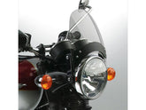 National Cycle Flyscreen Windshield Kit Height: 8,5", Width: 9,25", Black Brackets 52 56mm Light Smoke National Cycle Default Title