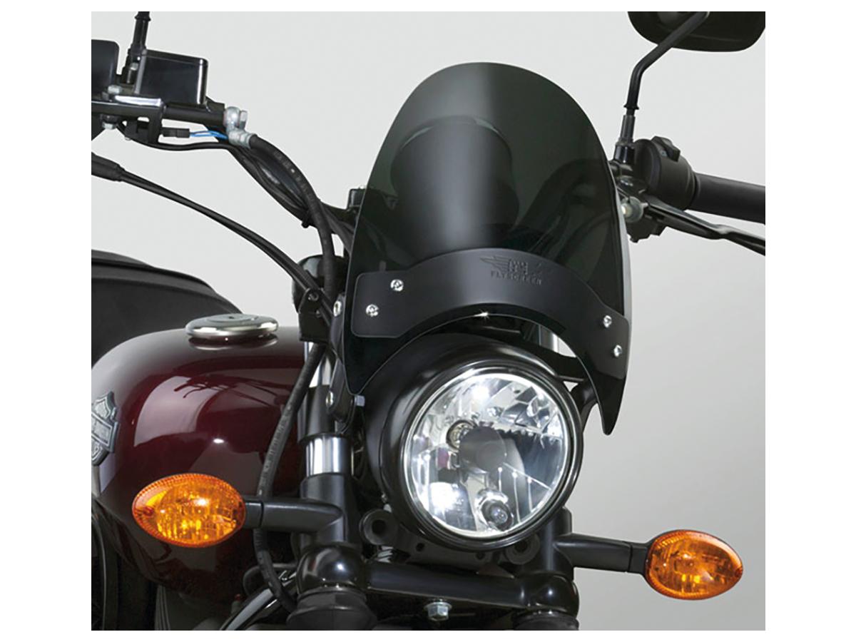National Cycle Flyscreen Windshield Kit Height: 8,5", Width: 9,25", Black Brackets 52 56mm Dark Smoke National Cycle Default Title