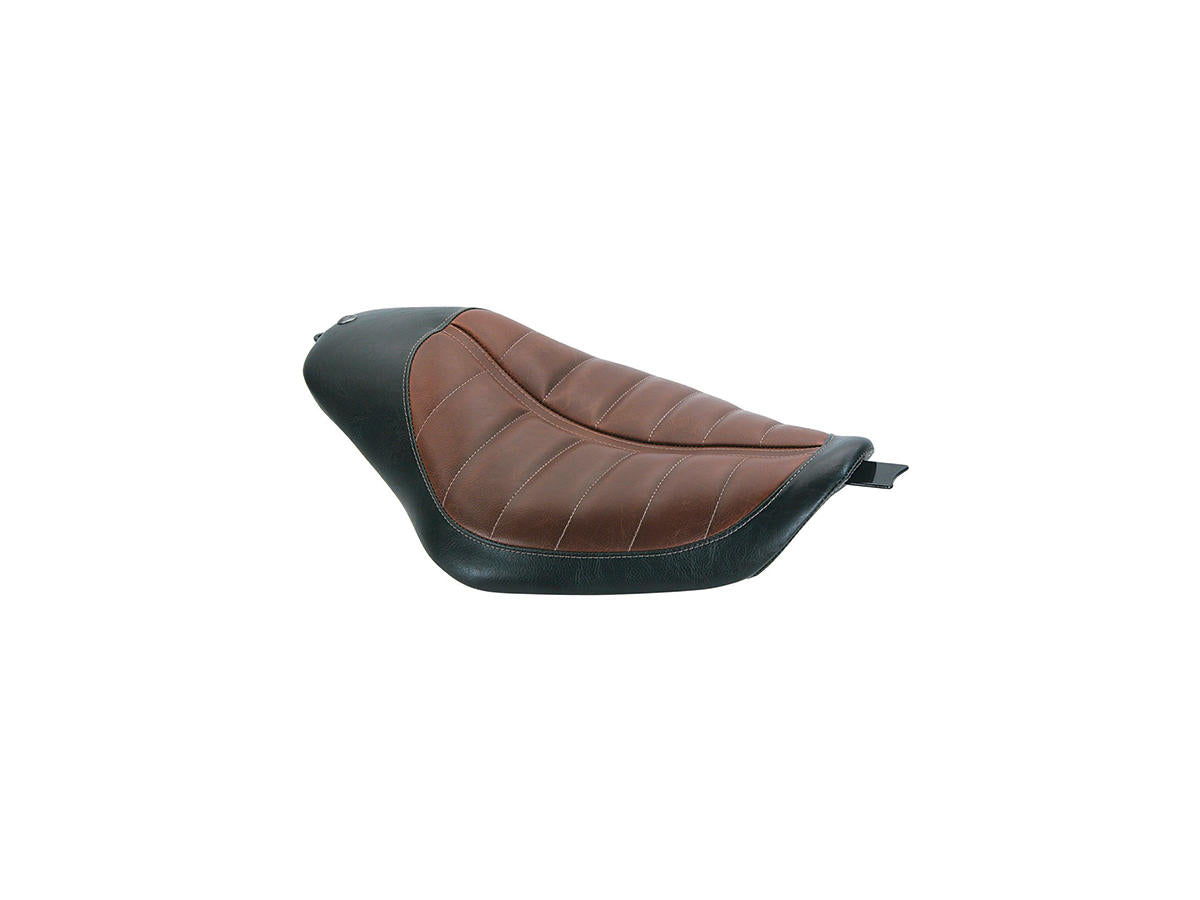 Roland Sands Design Bob Job Enzo Horizontal Seat Brown Vinyl Roland Sands Design Default Title