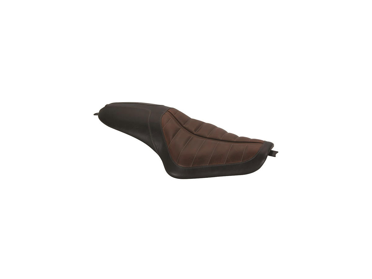Roland Sands Design 2 Up Enzo Horizontal Seat Black Brown Vinyl Roland Sands Design Default Title