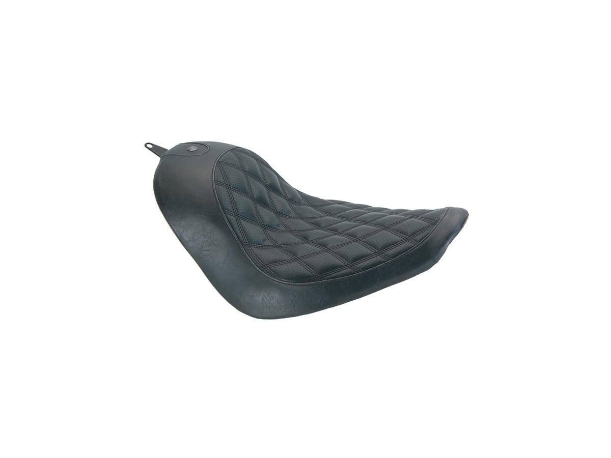 Roland Sands Design Boss Diamond Solo Seat For 150mm Rear Tracker Fender Kit Black Vinyl Roland Sands Design Default Title