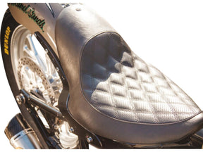 Roland Sands Design Enzo Horizontal Solo Seat For 150mm Rear Tracker Fender Kit Black Vinyl Roland Sands Design