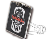 Hells Kitchen Choppers Squeeze License Plate Base Plate Germany 200x180mm, Including License Plate Light Aluminium Polished Hells Kitchen Choppers Default Title