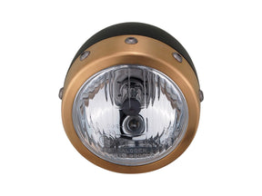 Hells Kitchen Choppers Retro 4 3/4" Headlight Black H4 Hells Kitchen Choppers