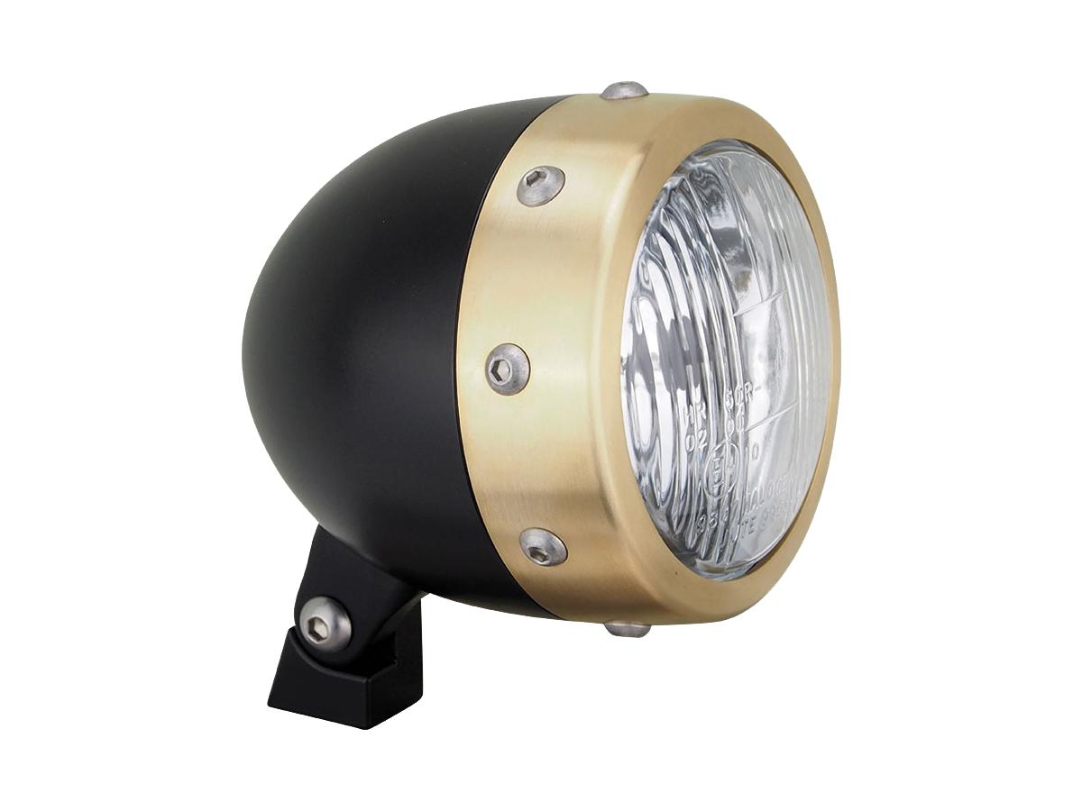 Hells Kitchen Choppers Retro 4 3/4" Headlight Black H4 Hells Kitchen Choppers
