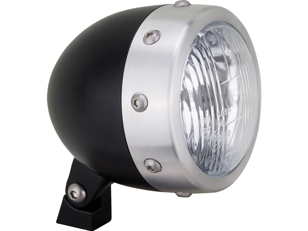 Hells Kitchen Choppers Retro 4 3/4" Headlight Black H4 Hells Kitchen Choppers Default Title