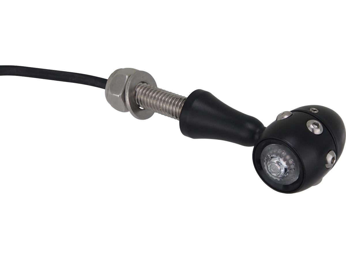 Hells Kitchen Choppers Retro Led Turn Signal V2 A Black Stem Black Black Clear Hells Kitchen Choppers Default Title