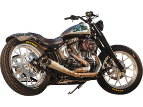 Roland Sands Design Tracker 150 Tire, Black Powdercoated Struts Rear Fender Kit For Softail Roland Sands Design