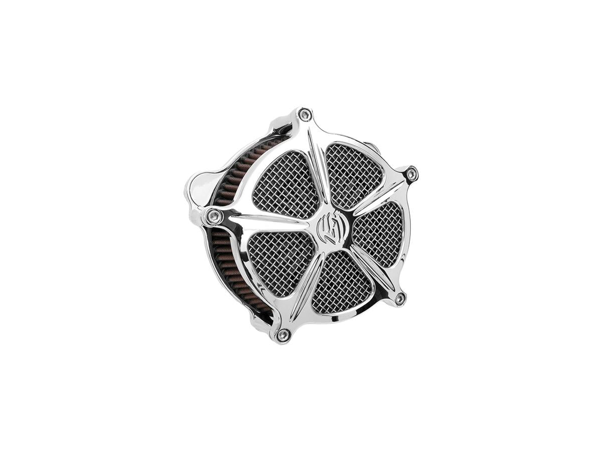 Roland Sands Design Venturi Speed 5 Air Cleaner Kit Chrome Roland Sands Design Default Title