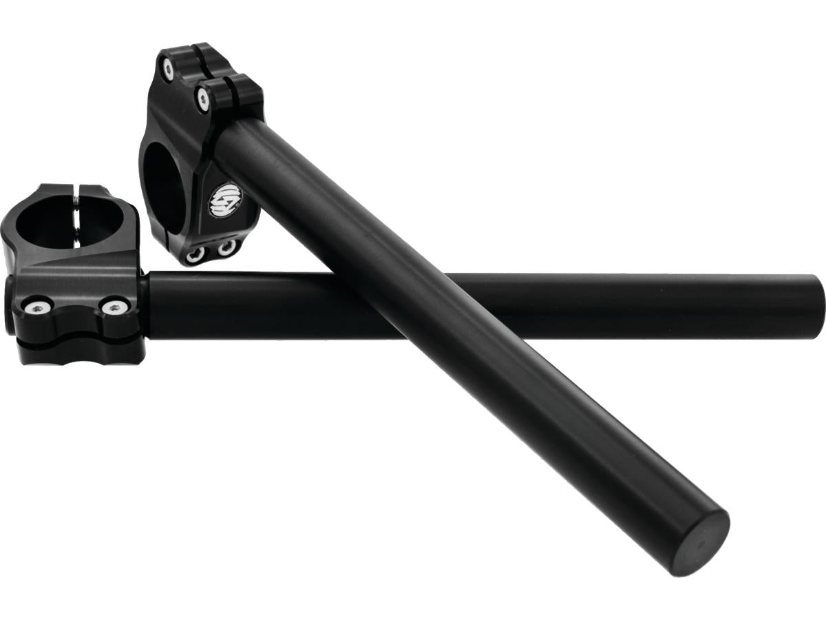 Roland Sands Design Clip On Handlebar For 39mm Fork Tubes Dimpled Black Ops 1" Roland Sands Design Default Title