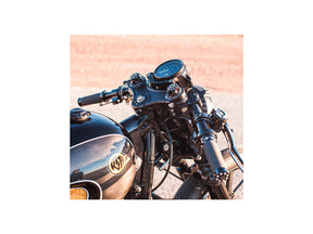 Roland Sands Design Clip On Handlebar For 39mm Fork Tubes Dimpled Black Ops 1" Roland Sands Design