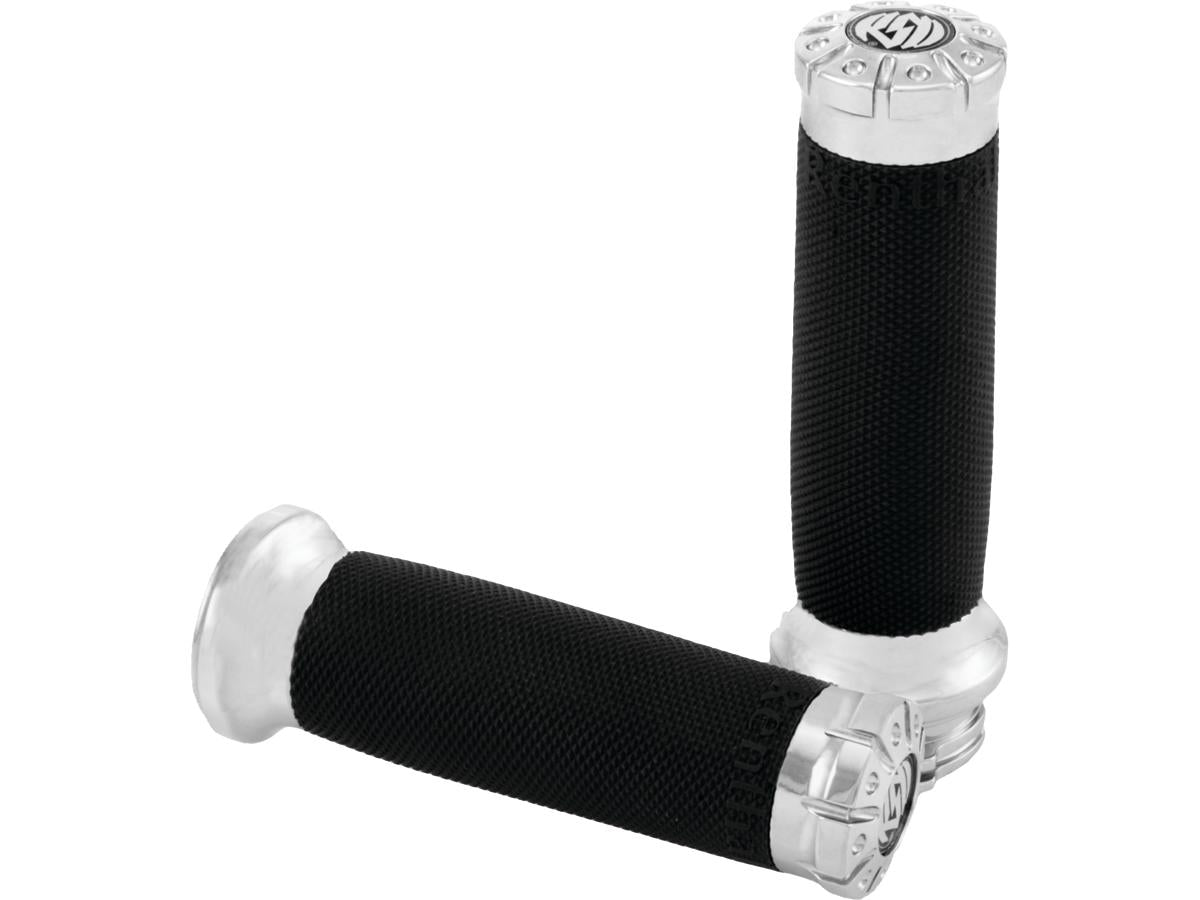 Roland Sands Design Tracker Grip Set Chrome 1" Throttle By Wire Roland Sands Design Default Title