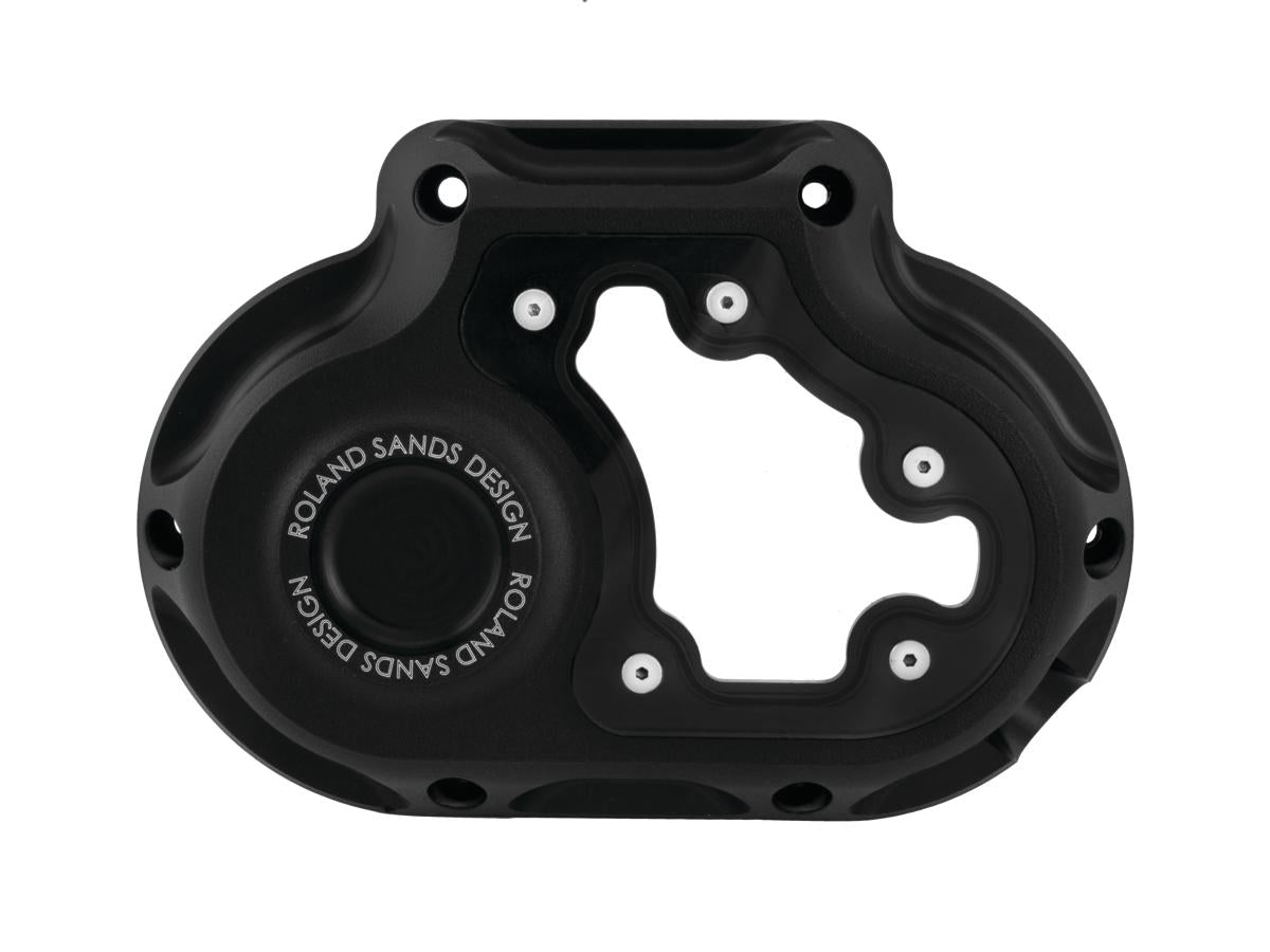 Roland Sands Design Clarity Transmission Side Cover For Cable Clutches, 6 Speed, Black Ops Black Ops Roland Sands Design Default Title