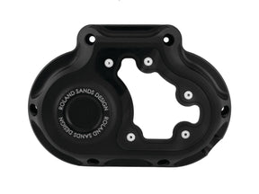 Roland Sands Design Clarity Transmission Side Cover For Cable Clutches, 6 Speed, Black Ops Black Ops Roland Sands Design Default Title