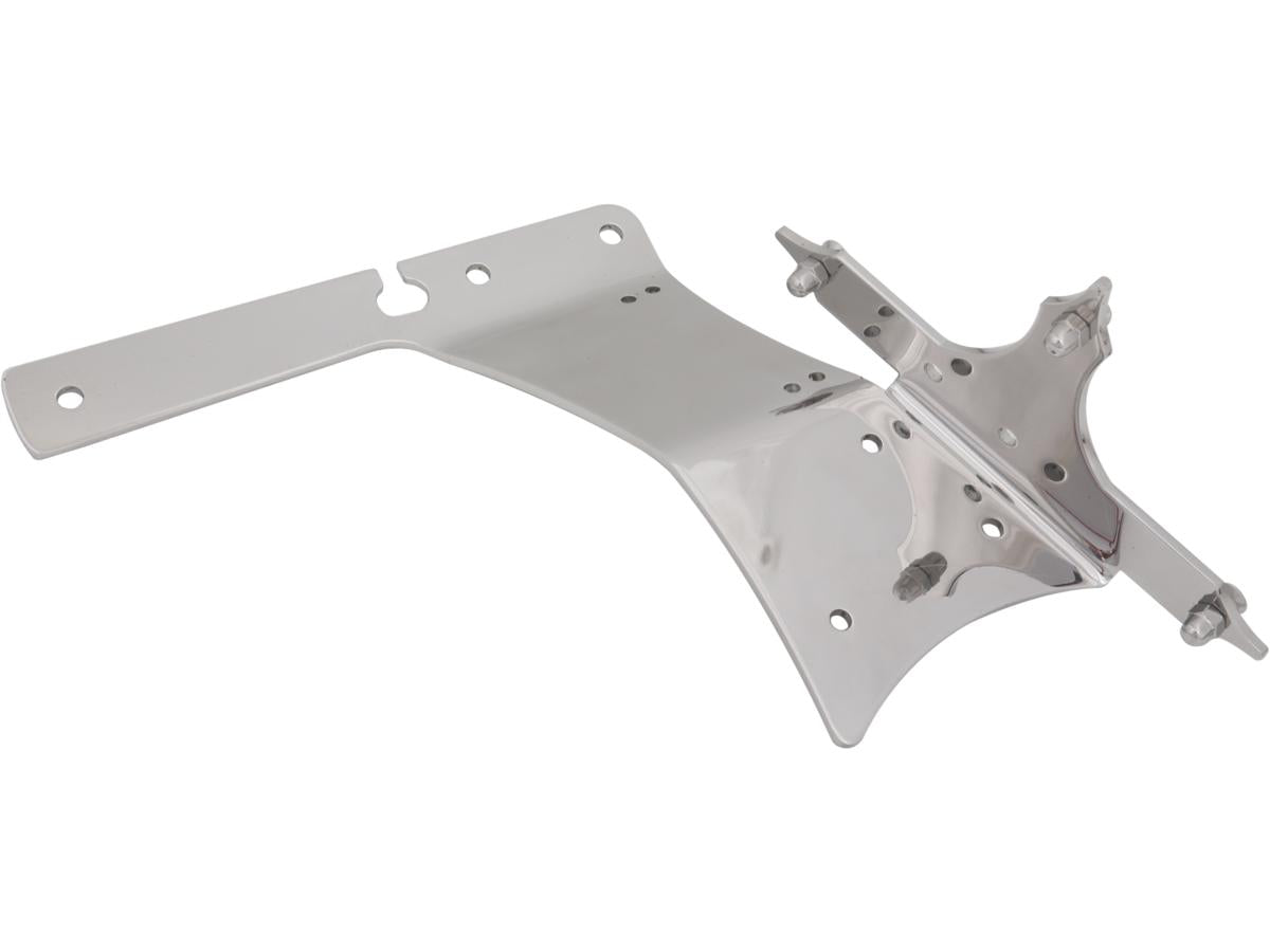 Hells Kitchen Choppers Fender Strut Side Mount License Plate Bracket For Sportster Models Aluminium Polished Hells Kitchen Choppers Default Title