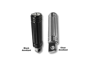 Burly Brand Stash Footpegs Black, Anodized Burly Brand