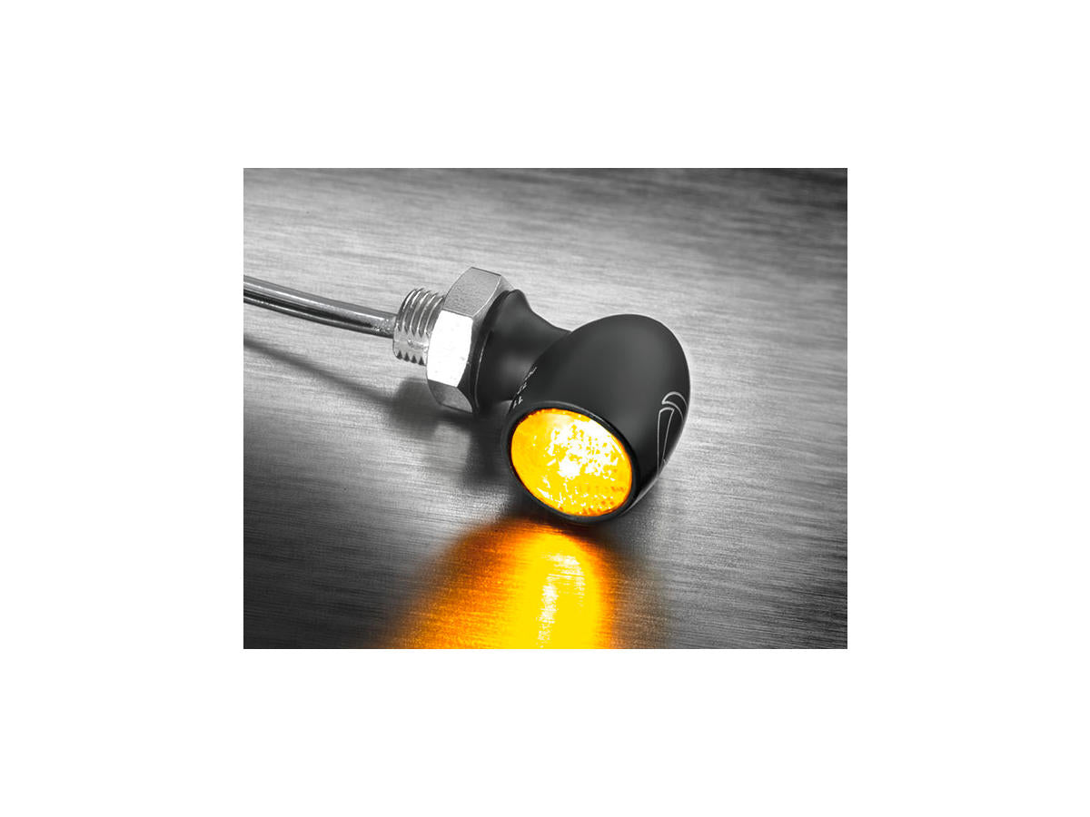 Kellermann Atto® Dark Led Turn Signal Tinted Lens Black Dark Tinted Led Kellermann