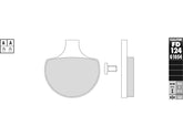 Galfer Semi Metallic Compound G1054 Brake Pad Organic Front Galfer Default Title