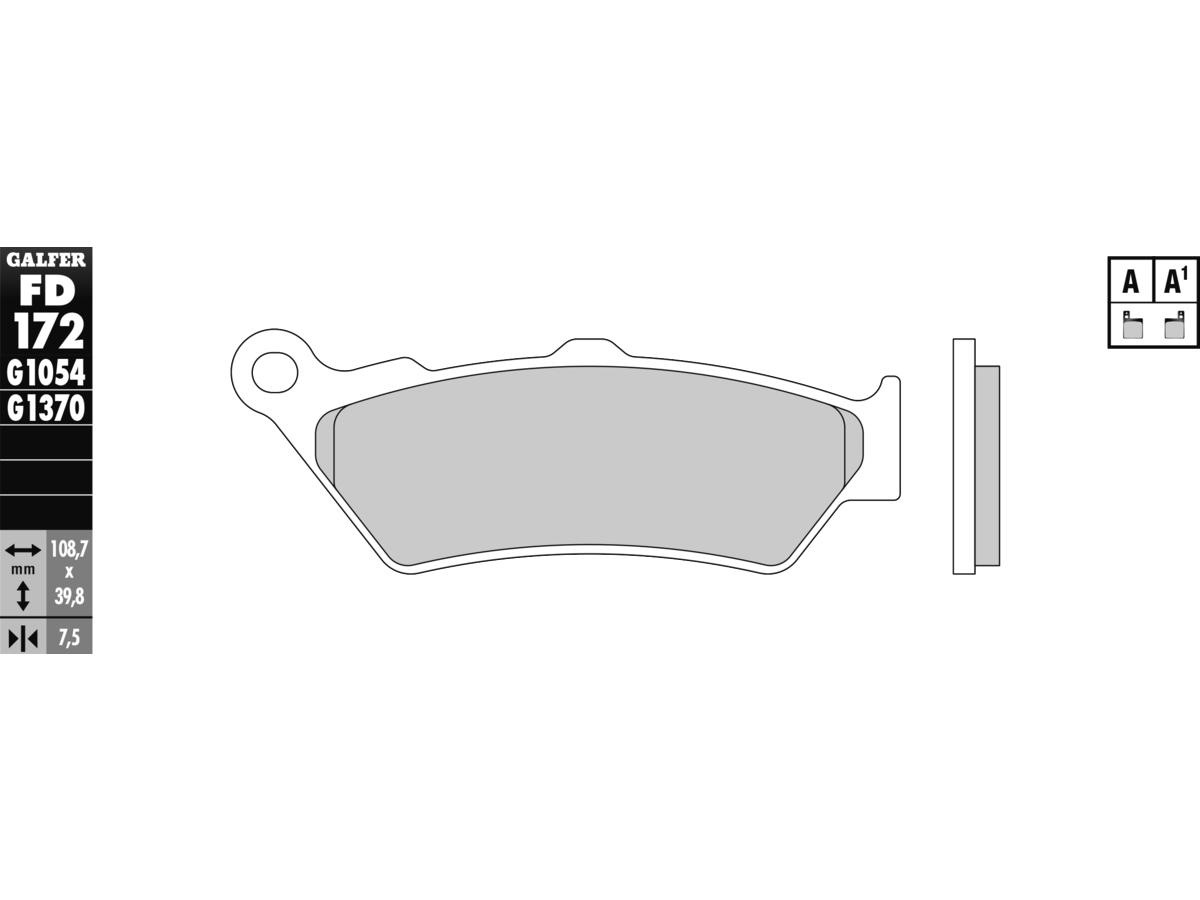 Galfer Sintered G1370 Brake Pads Sinter Front Galfer Default Title