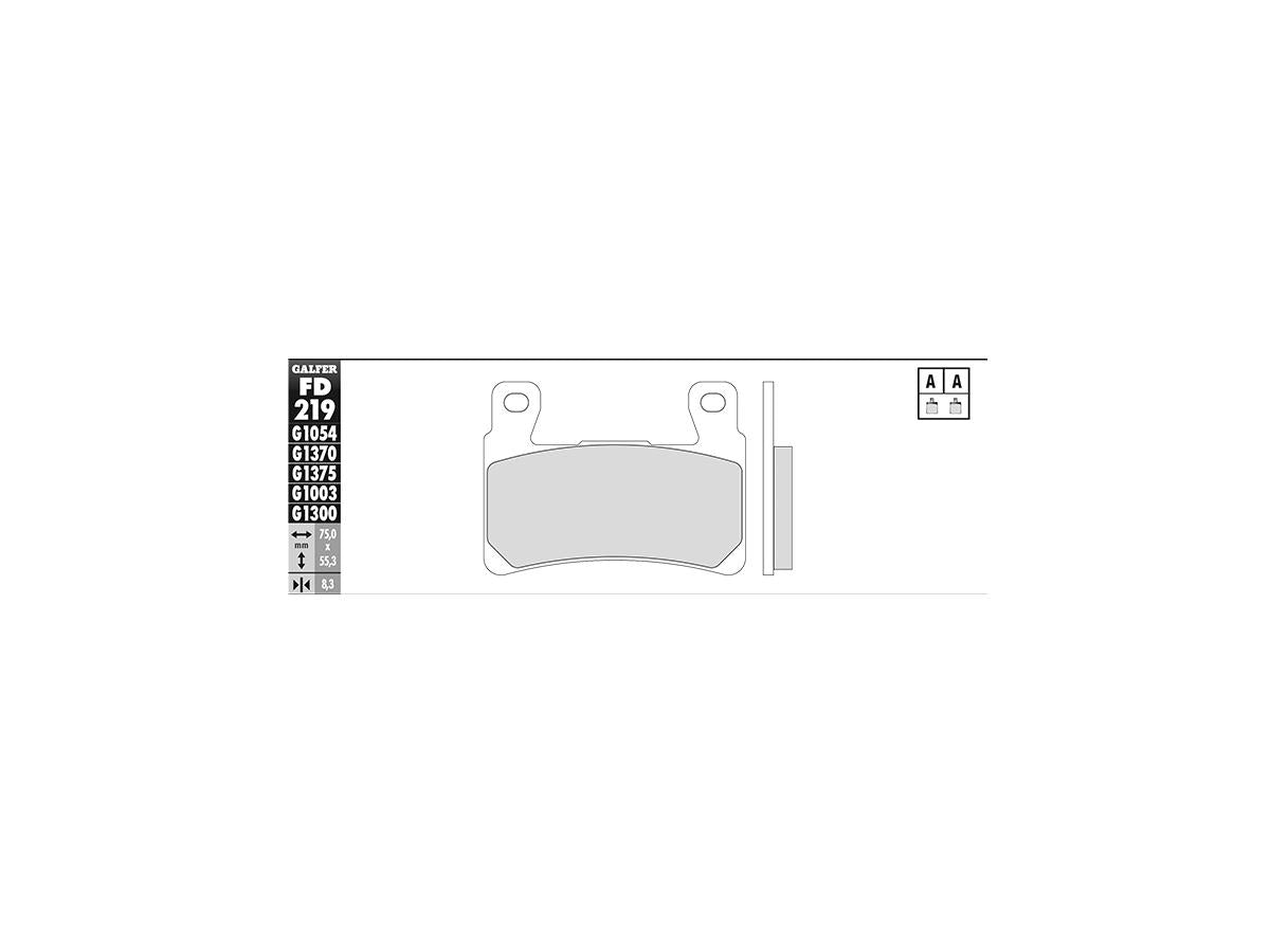 Galfer Sintered G1370 Brake Pads Sinter Front Galfer Default Title