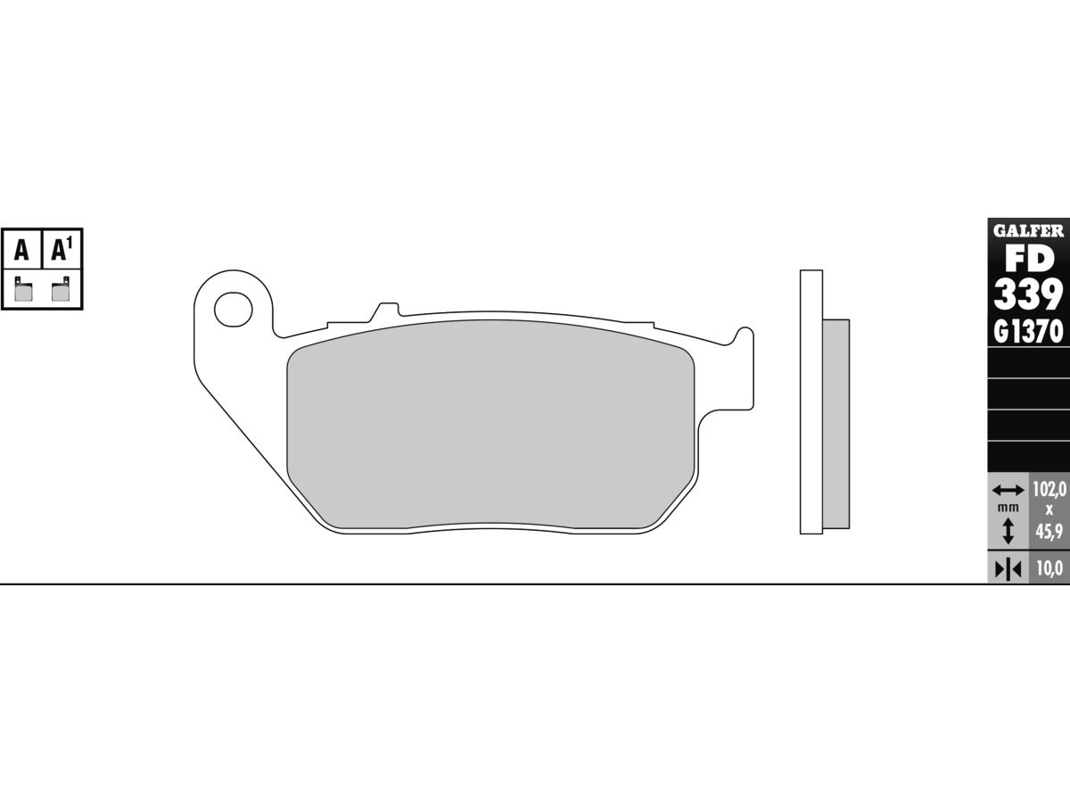 Galfer Sintered G1370 Brake Pads Sinter Front Galfer Default Title