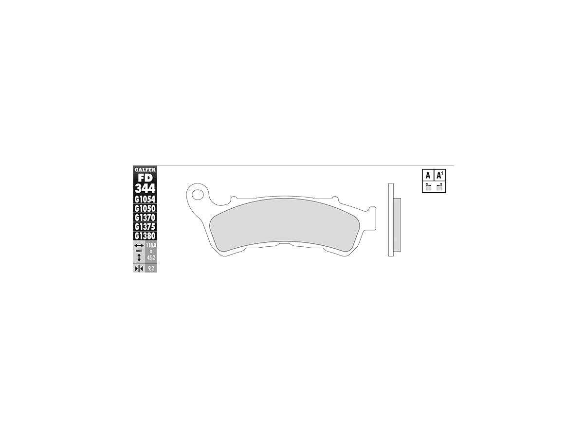 Galfer Sintered G1370 Brake Pads Sinter Front Galfer Default Title
