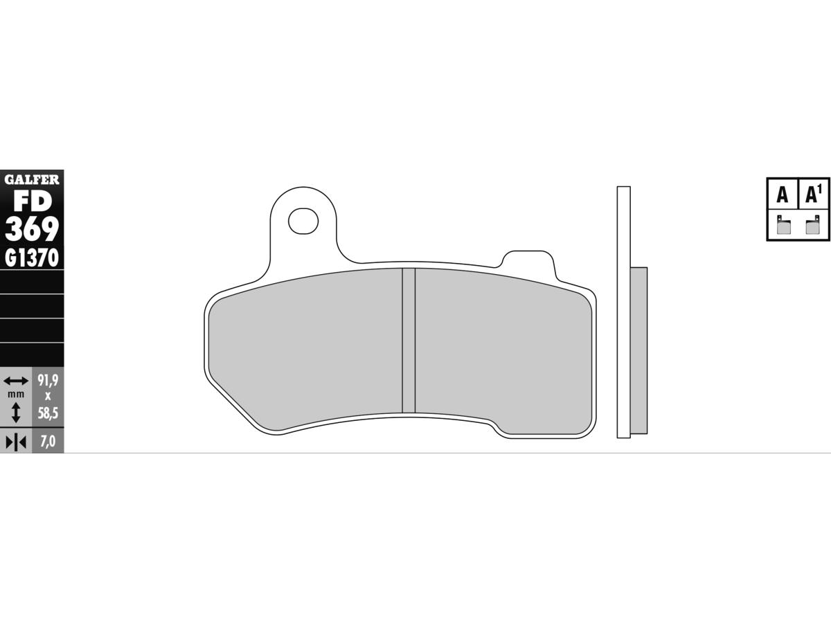 Galfer Sintered G1370 Brake Pads Sinter Front Rear Galfer Default Title