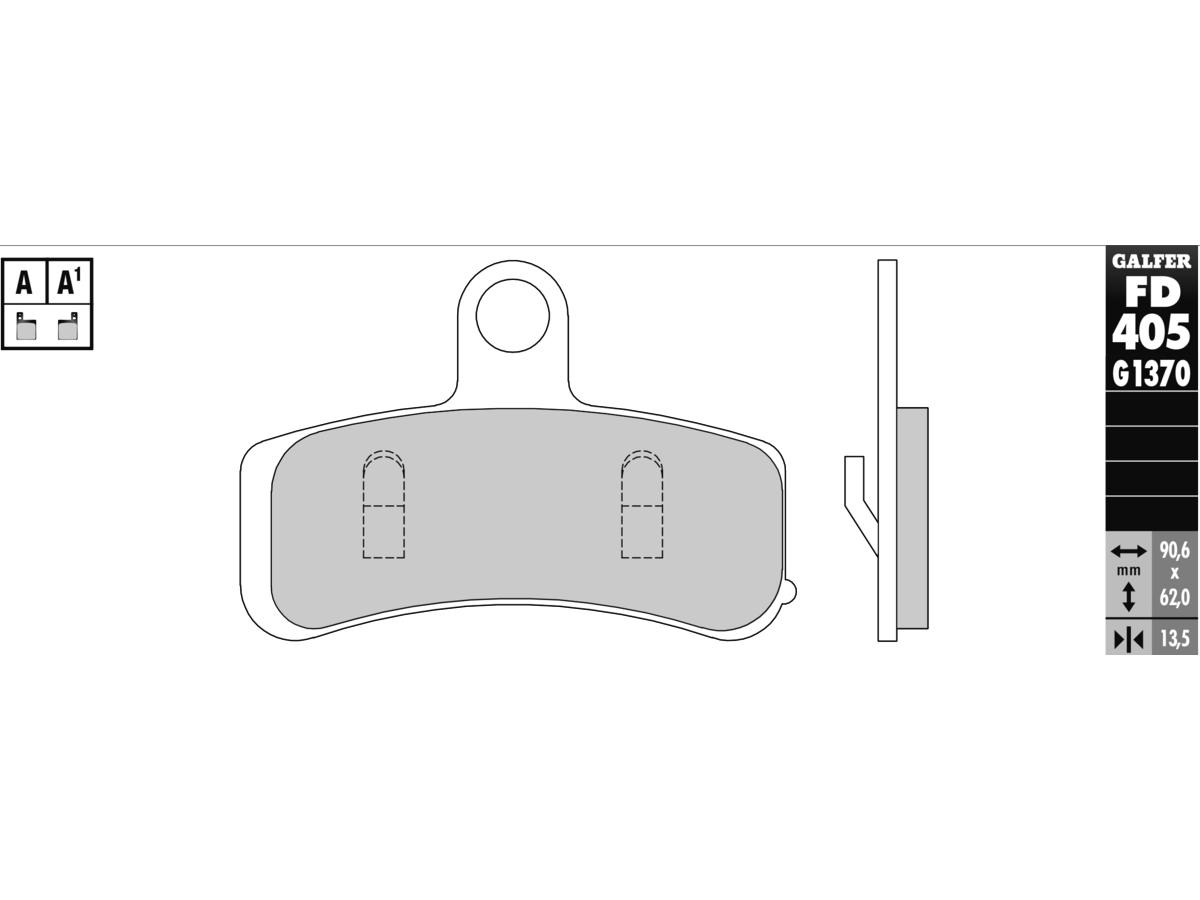 Galfer Sintered G1370 Brake Pads Sinter Front Galfer Default Title
