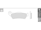 Galfer Semi Metallic Compound G1054 Brake Pad Organic Rear Galfer Default Title