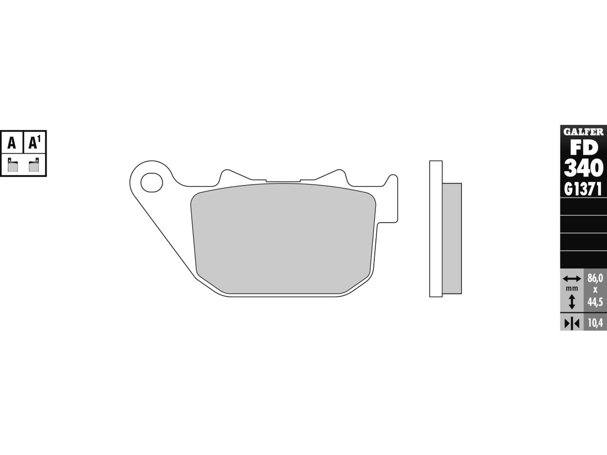 Galfer Sintered G1371 Brake Pads Sinter Rear Galfer Default Title